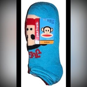 Paul Frank Julius No Show Socks 5 Pair Women 4-10 Multicolor The Monkey Mika Cat